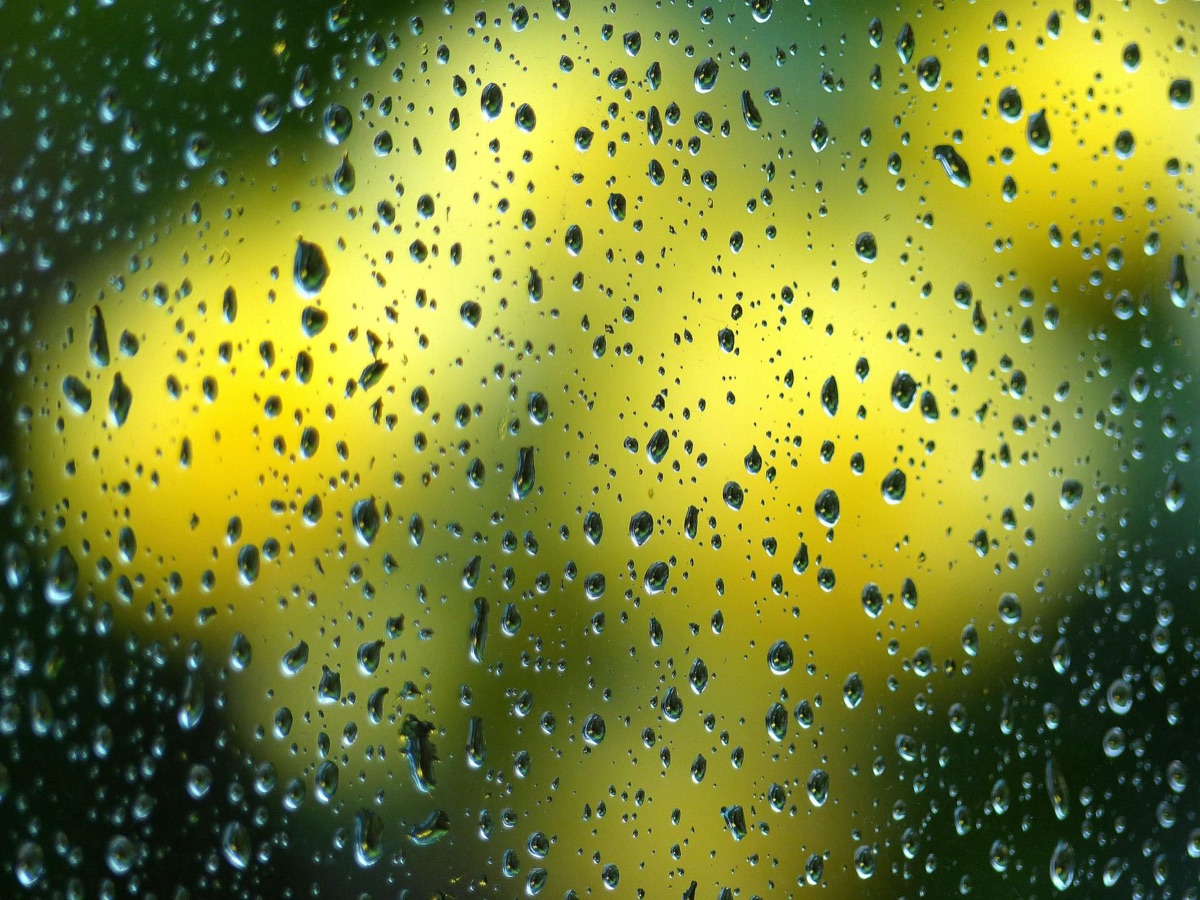 gotas de óleo de menta pimenta em superfície glass