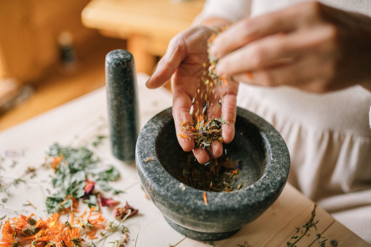 erboristeria tradizionale con erbe medicinali