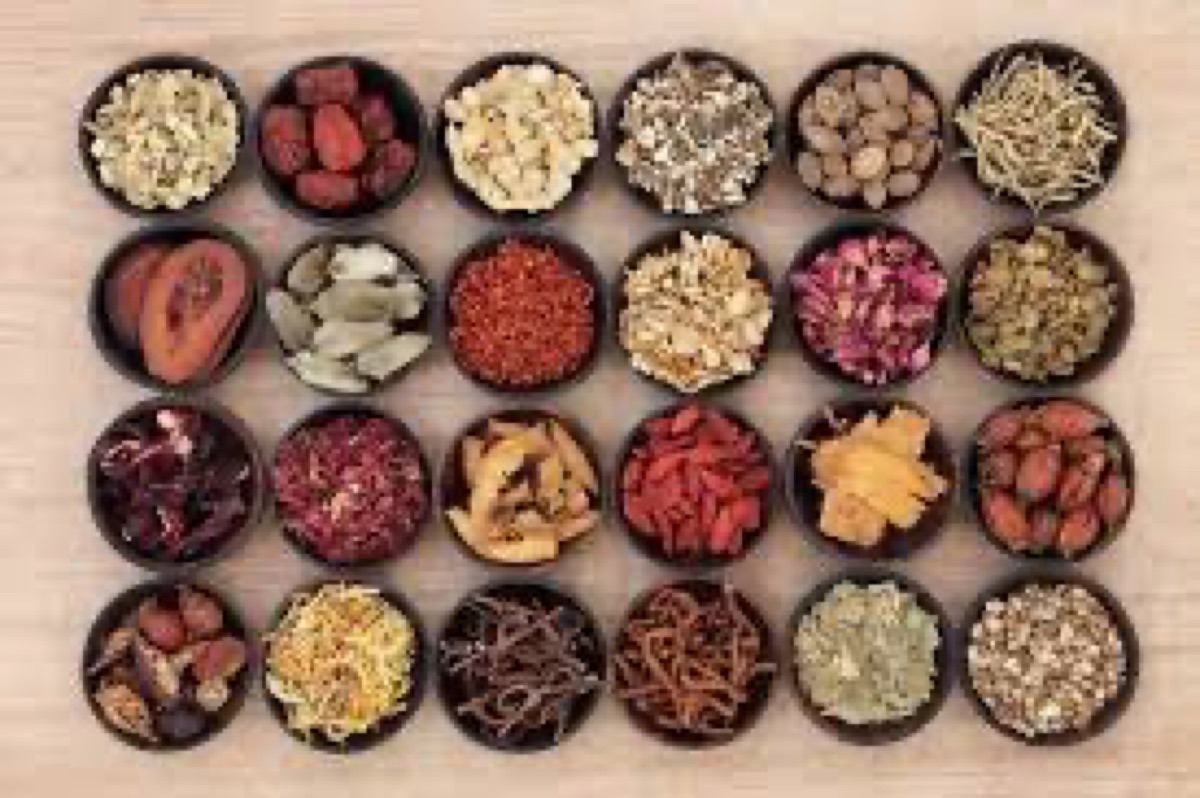 ingredientes de medicina herbal