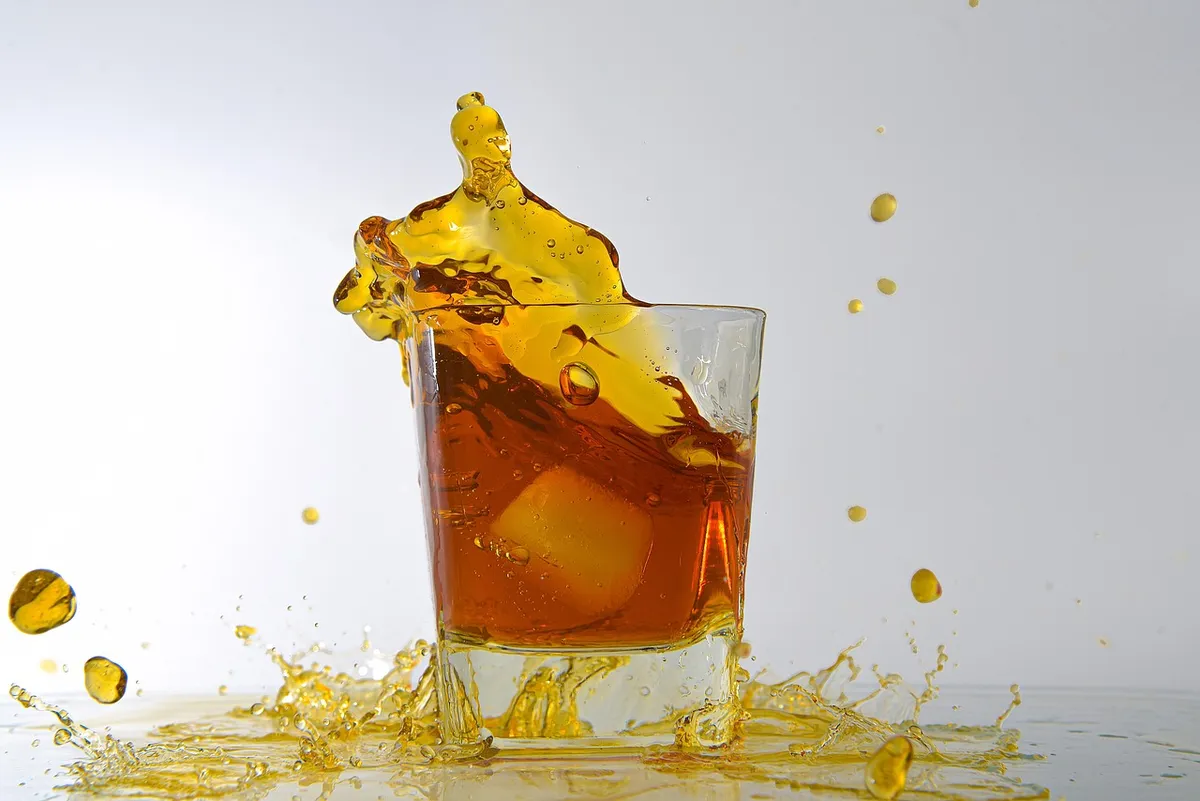 whiskey, glass, splash, spill, alcohol, alcoholic drink, alcoholic beverage, whisky, drink, beverage, closeup, whiskey, whiskey, whiskey, spill, whisky, whisky,